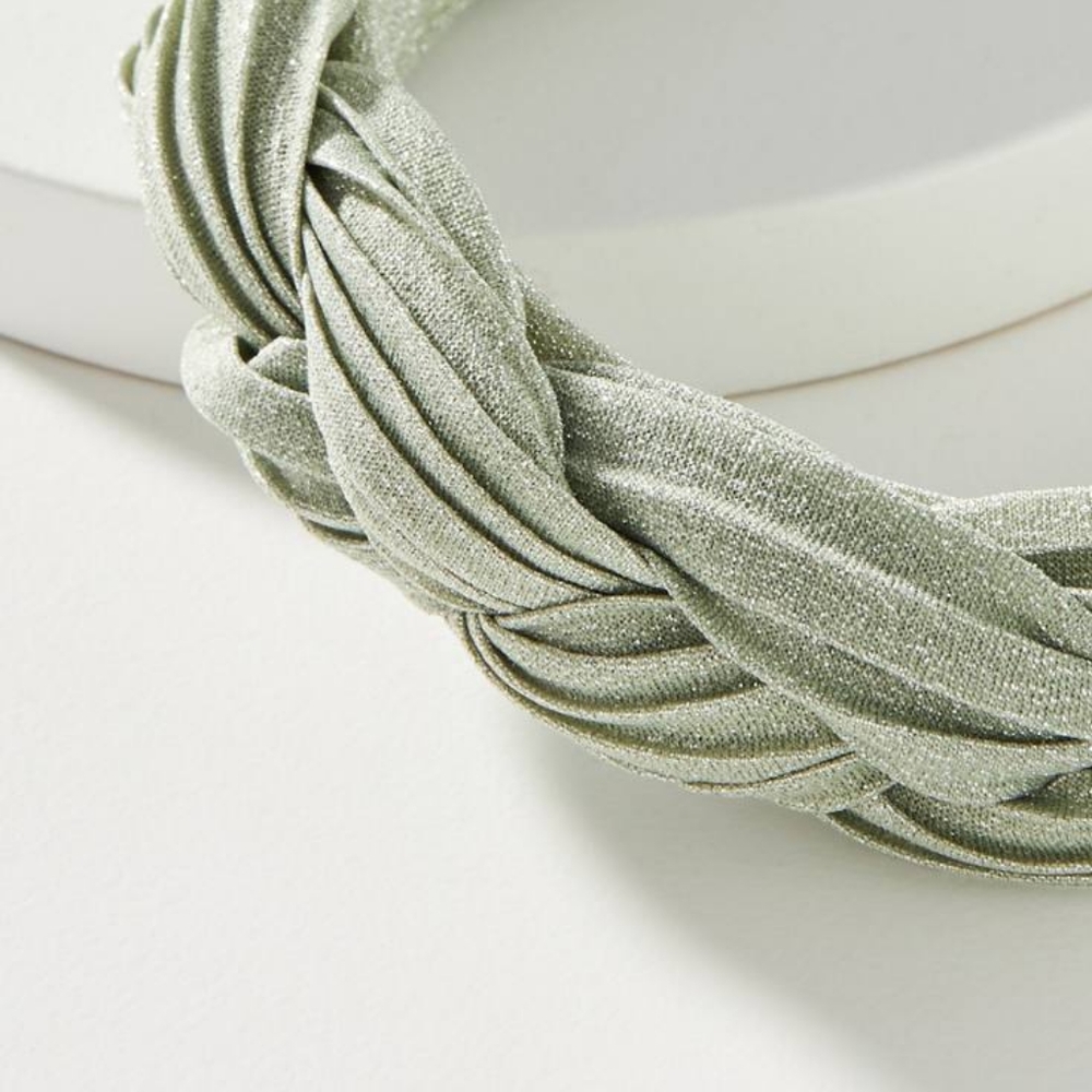 HTF Anthropologie Shimmer Braided Headband - Picture 2 of 2